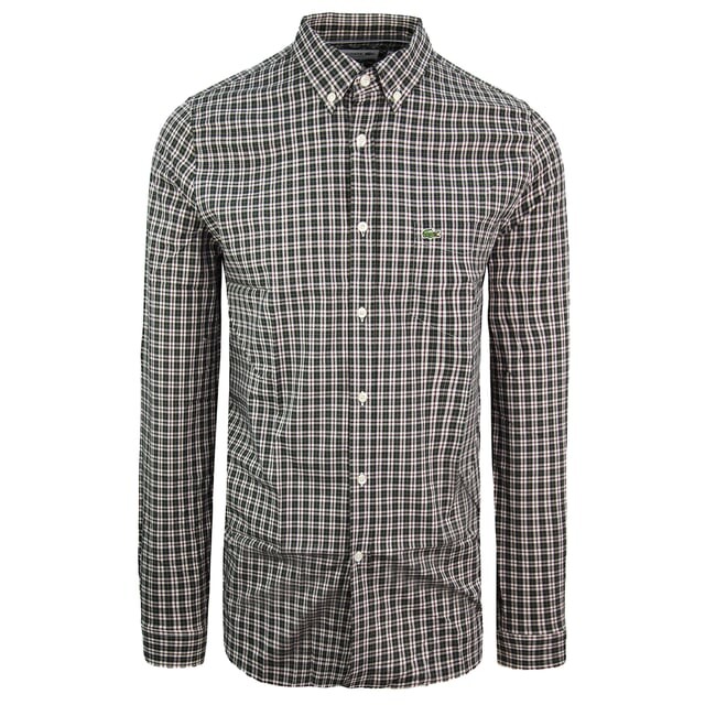 Черная мужская рубашка в клетку стандартного кроя Lacoste, мультиколор
Черная мужская рубашка в клетку стандартного кроя Lacoste, мультиколор