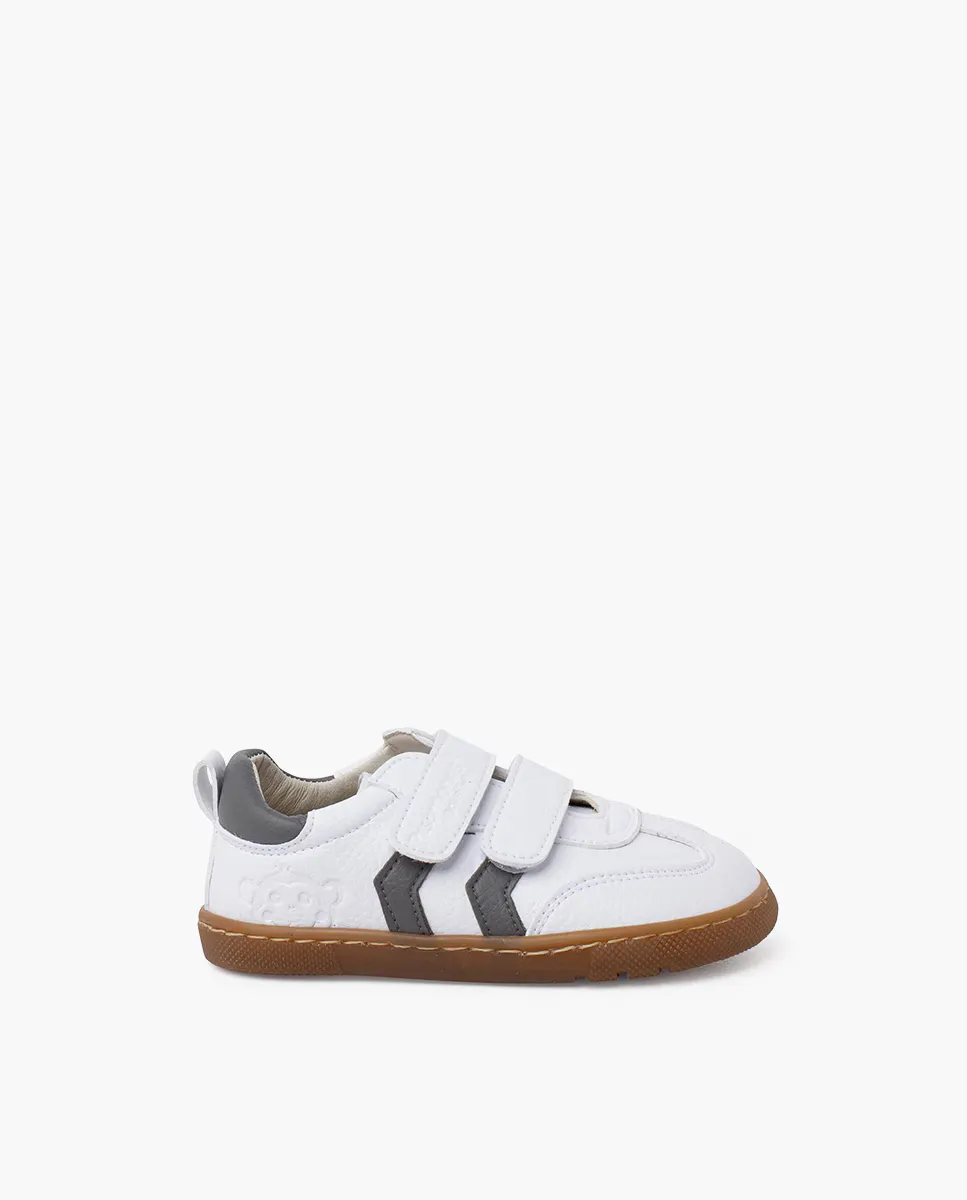 Детские брезентовые кроссовки босиком с боковыми полосами Pisamonas, серый
Детские брезентовые кроссовки босиком с боковыми полосами Pisamonas, серый