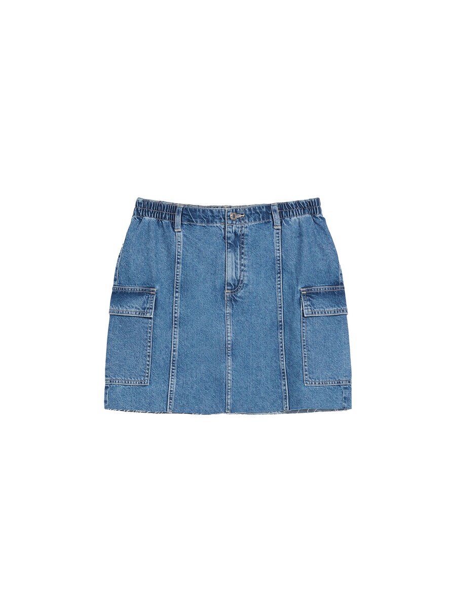 Юбка Bershka, синий деним 
Юбка Bershka, синий деним