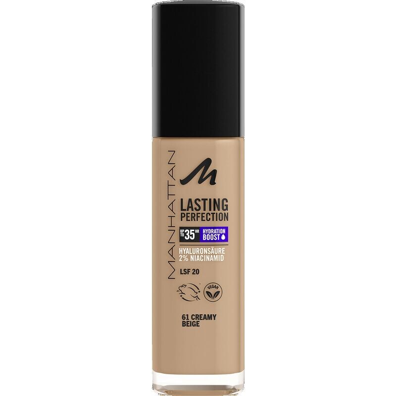 Тональный крем Lasting Perfection 61 Creamy Beige Manhattan, 30 ml
Тональный крем Lasting Perfection 61 Creamy Beige Manhattan, 30 ml