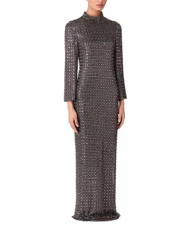 Платье, украшенное кристаллами, в стиле "Звездочет". Jenny Packham, серый
Платье, украшенное кристаллами, в стиле "Звездочет". Jenny Packham, серый