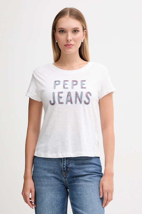 Хлопковая футболка Pepe Jeans, белый
Хлопковая футболка Pepe Jeans, белый