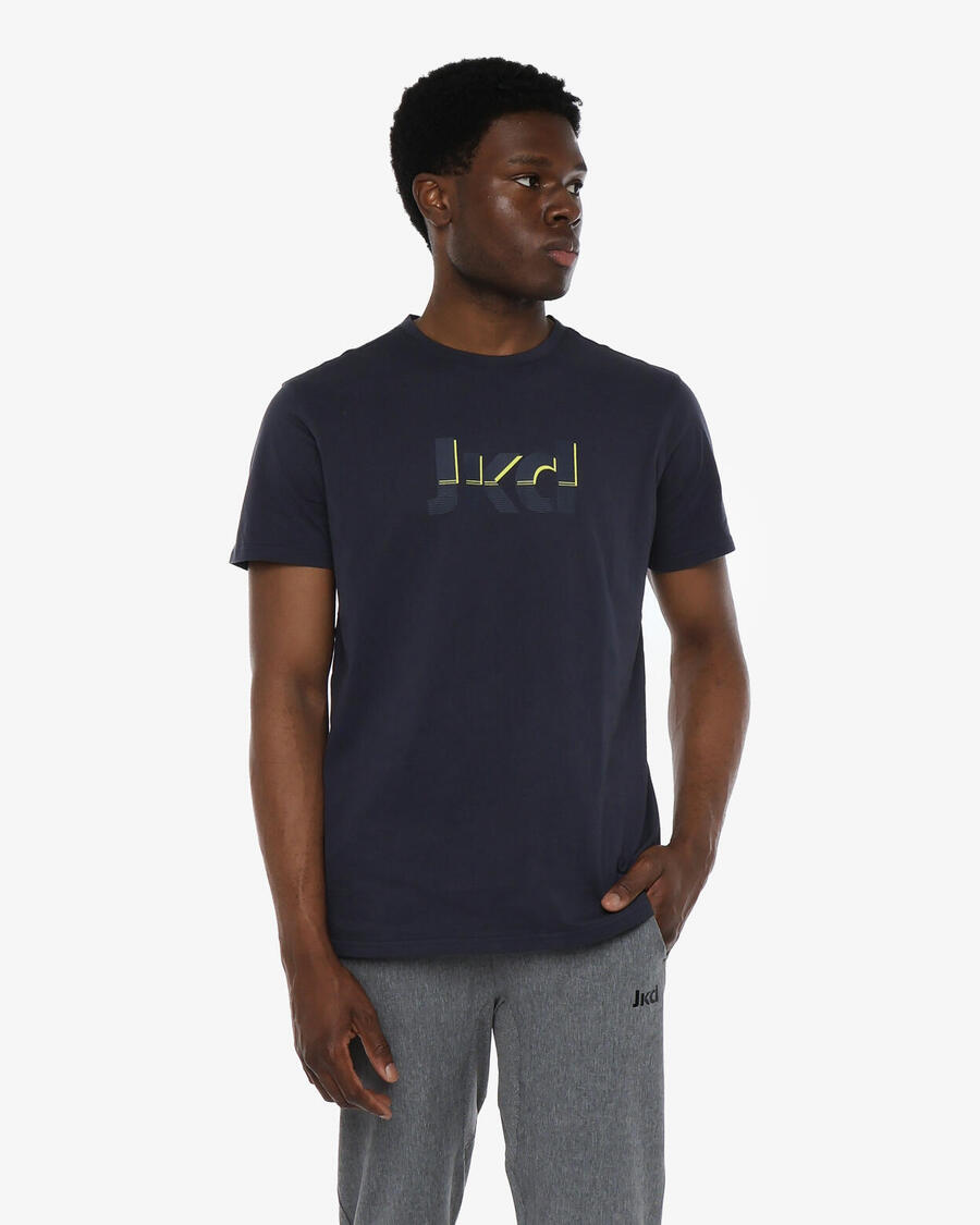 JAKED Мужская темно-синяя хлопковая футболка для фитнеса
JAKED Мужская темно-синяя хлопковая футболка для фитнеса