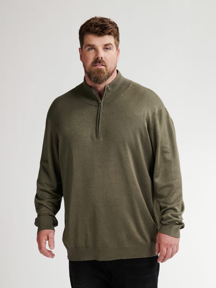 Вязаный свитер Jackson большого размера с полумолнией в зеленом цвете Petrol Industries
Вязаный свитер Jackson большого размера с полумолнией в зеленом цвете Petrol Industries