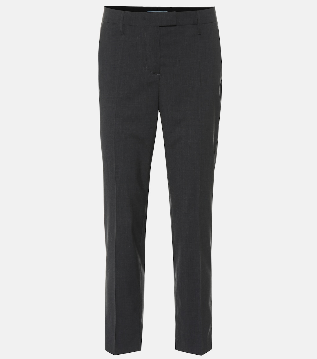 Укороченные шерстяные брюки Prada, серый
Укороченные шерстяные брюки Prada, серый