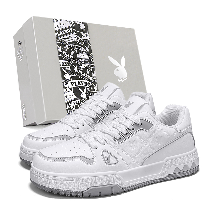 Мужские низкие кеды для скейтборда Playboy, бело-серые
Мужские низкие кеды для скейтборда Playboy, бело-серые