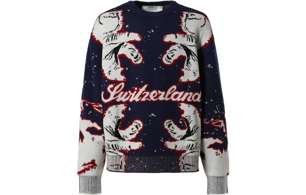 Свитер унисекс тёмно-синий BALLY
Свитер унисекс тёмно-синий BALLY