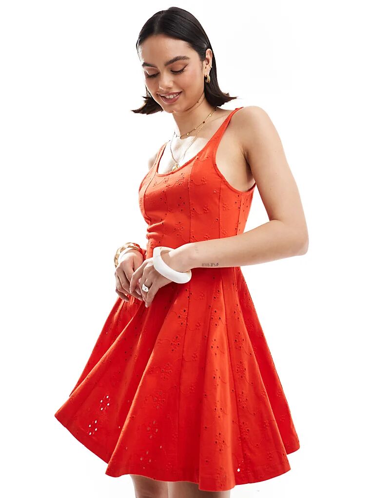 Мини-платье годе с квадратным вырезом ASOS DESIGN красного цвета
Мини-платье годе с квадратным вырезом ASOS DESIGN красного цвета