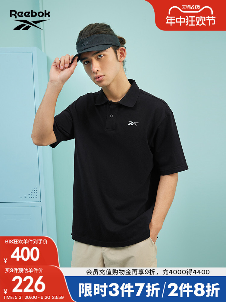 Рубашка-поло спортивная Reebok с короткими рукавами, черный
Рубашка-поло спортивная Reebok с короткими рукавами, черный
