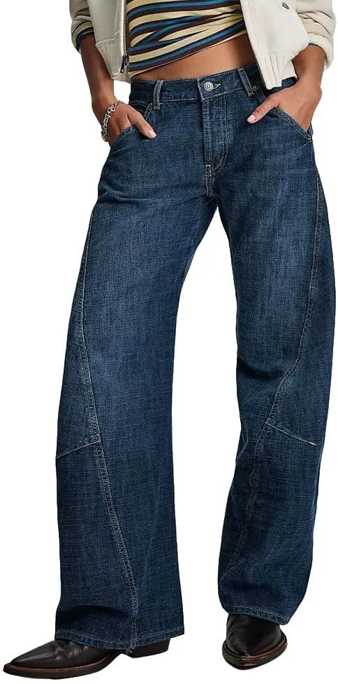 Женские джинсы utcoco Low Rise Wide Leg в стиле ретро 90-х
Женские джинсы utcoco Low Rise Wide Leg в стиле ретро 90-х