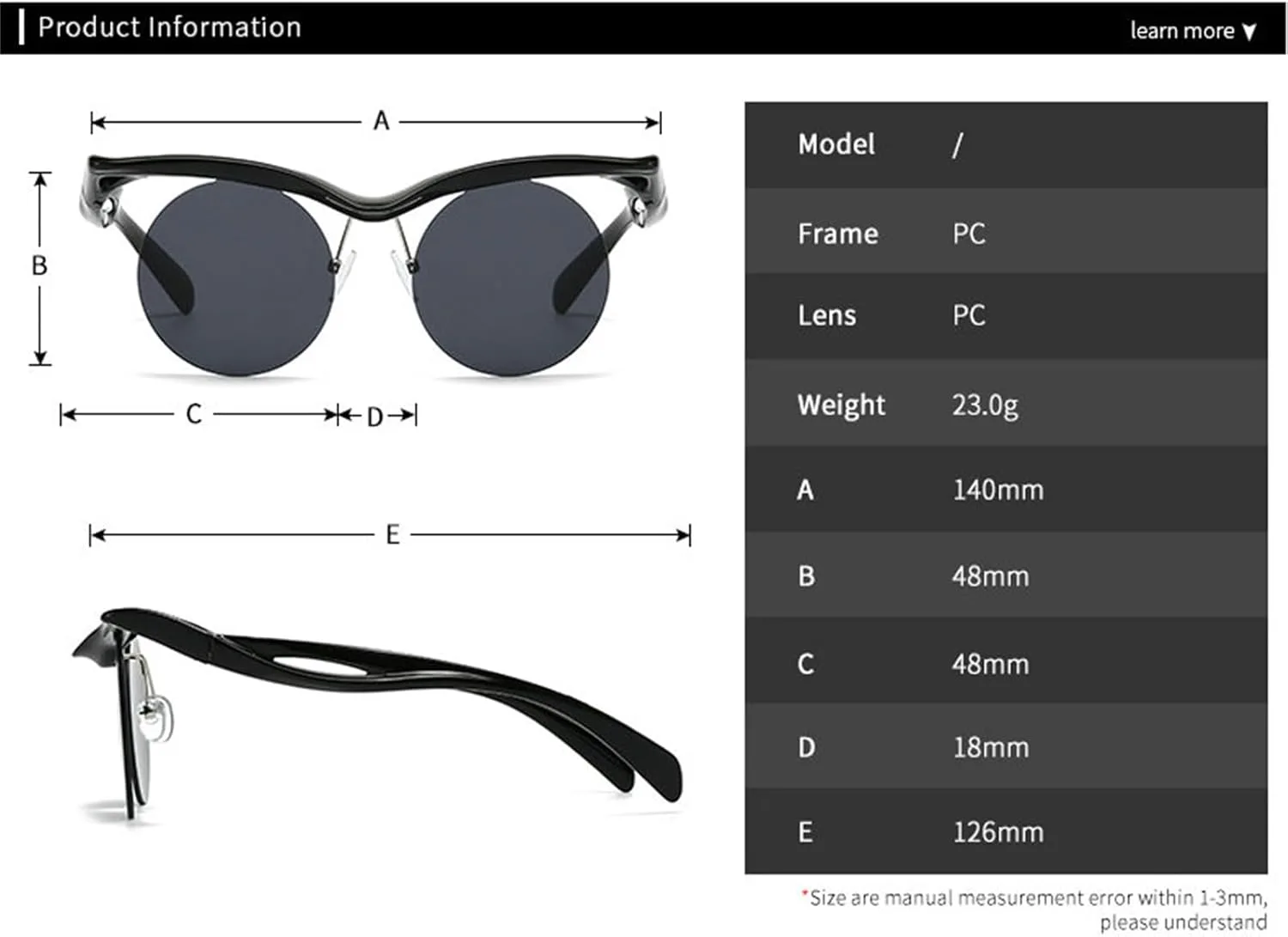 Солнцезащитные очки Helena в маленькой круглой оправе в стиле панк для женщин и мужчин, модель 2025, роскошные винтажные без оправы, защита от УФ-излучения UV400, C4
Солнцезащитные очки Helena в маленькой круглой оправе в стиле панк для женщин и мужчин, модель 2025, роскошные винтажные без оправы, защита от УФ-излучения UV400, C4