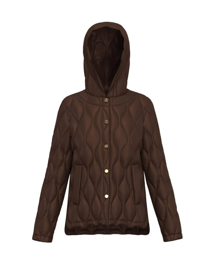 Коричневая пуховая куртка Athos с волнообразной стежкой. Marella, коричневый
Коричневая пуховая куртка Athos с волнообразной стежкой. Marella, коричневый