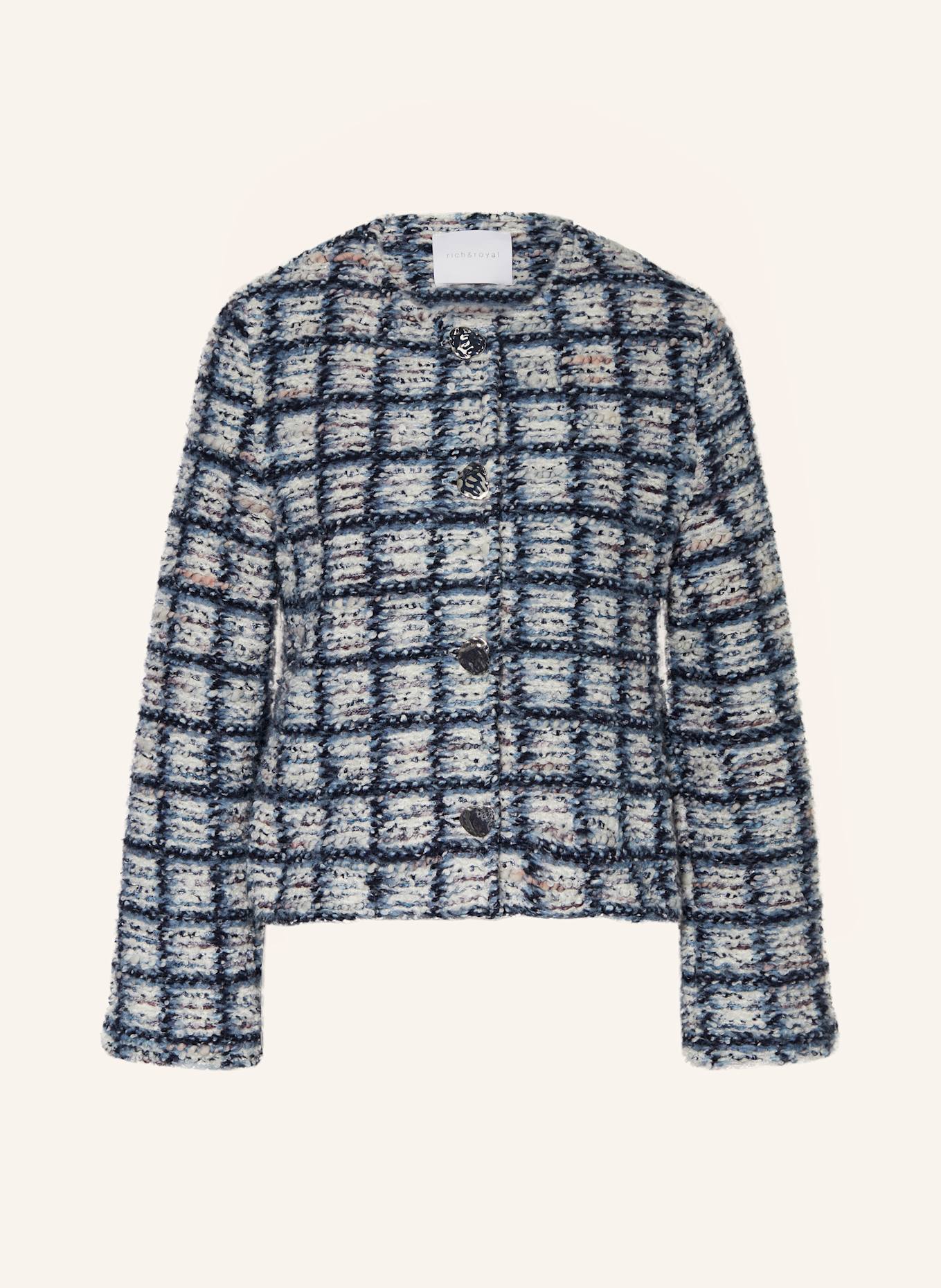 Короткий пиджак из букле Rich & Royal, мультиколор
Короткий пиджак из букле Rich & Royal, мультиколор
