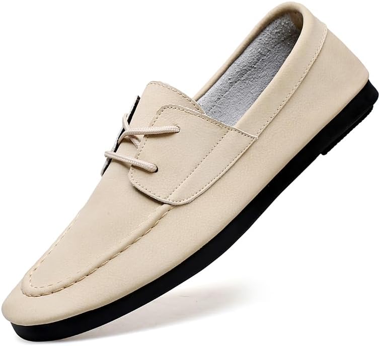 Мужские стильные оксфорды с круглым носком из натуральной кожи, шнуровка, нескользящие повседневные кожаные туфли Meixi Mobile, бежевый
Мужские стильные оксфорды с круглым носком из натуральной кожи, шнуровка, нескользящие повседневные кожаные туфли Meixi Mobile, бежевый