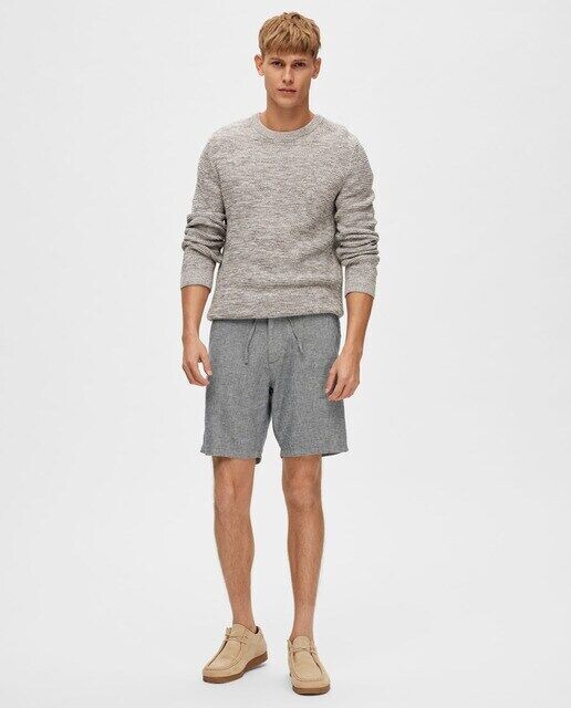 Мужские льняные шорты-бермуды Selected, светло-серый
Мужские льняные шорты-бермуды Selected, светло-серый