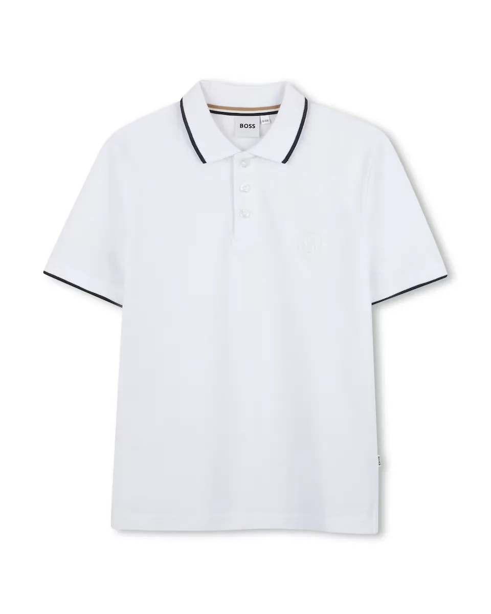 Рубашка поло с короткими рукавами для мальчика из 100% хлопка BOSS Kidswear, белый
Рубашка поло с короткими рукавами для мальчика из 100% хлопка BOSS Kidswear, белый