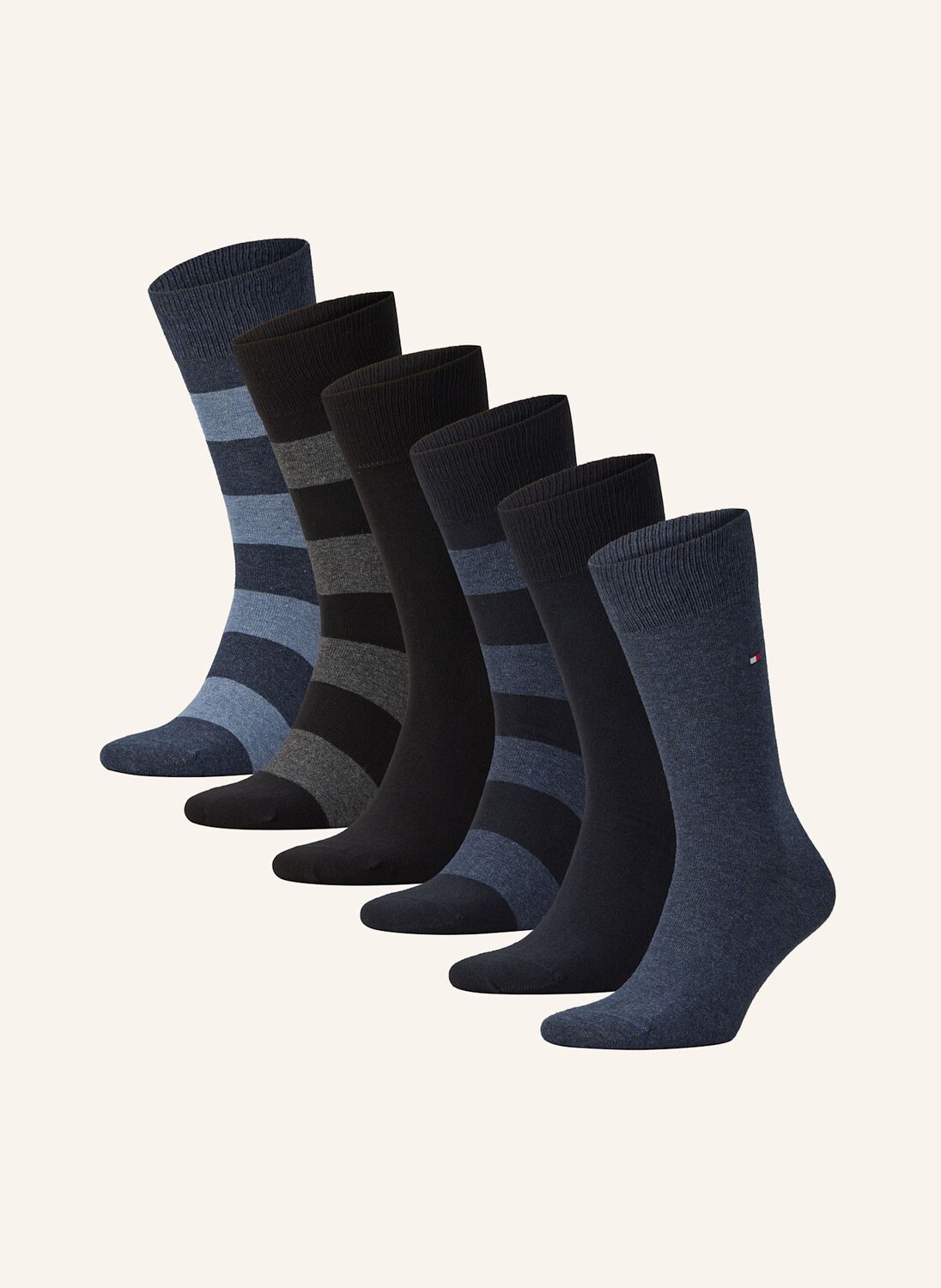 Упаковка из 6 носков для регби. Tommy Hilfiger, черный
Упаковка из 6 носков для регби. Tommy Hilfiger, черный