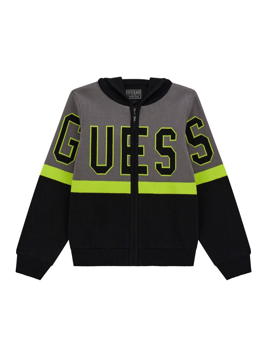 Вязаный кардиган GUESS, черный 
Вязаный кардиган GUESS, черный