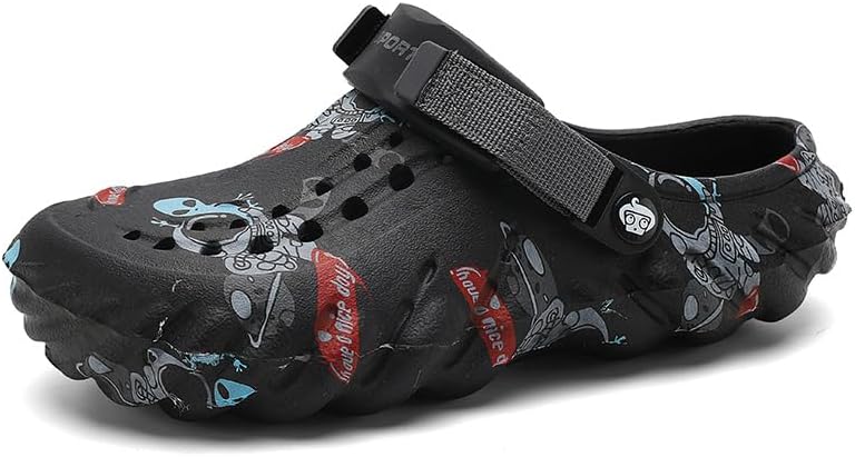 Унисекс сабо с граффити-принтом, модные дышащие летние пляжные шлепанцы из ЭВА, повседневные садовые сандалии Azttoztto, черный
Унисекс сабо с граффити-принтом, модные дышащие летние пляжные шлепанцы из ЭВА, повседневные садовые сандалии Azttoztto, черный