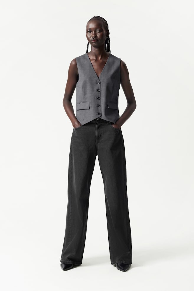 Элегантный шерстяной жилет & Other Stories, серый
Элегантный шерстяной жилет & Other Stories, серый