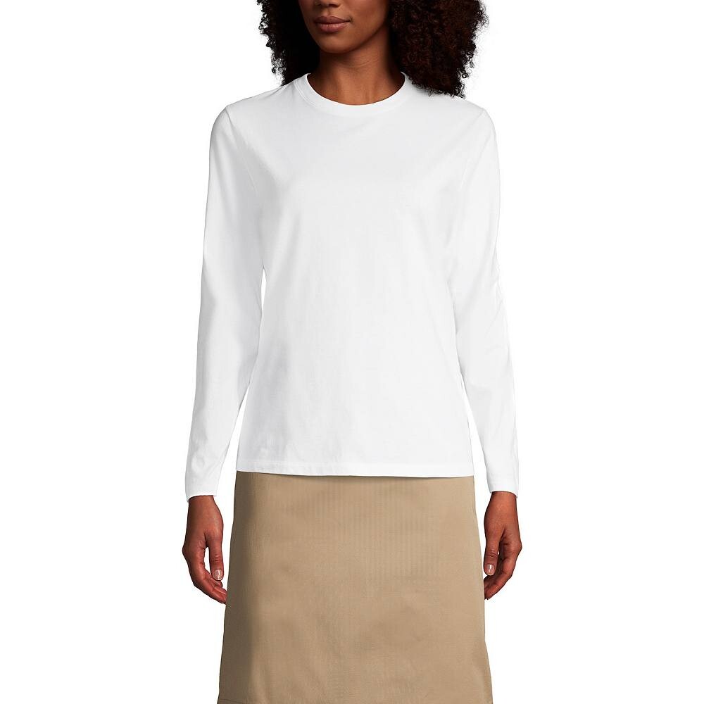 Женская футболка Lands End School Uniform с длинными рукавами Essential Lands' End, белый
Женская футболка Lands End School Uniform с длинными рукавами Essential Lands' End, белый