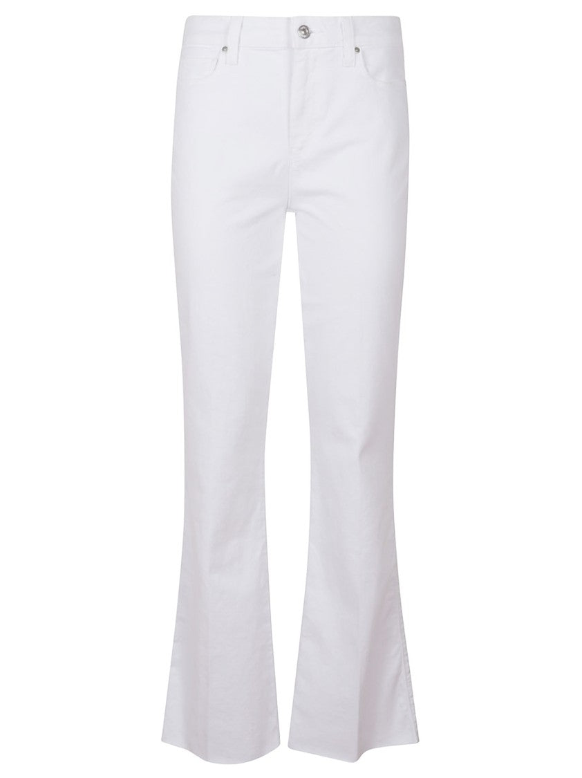 Укороченные расклешенные брюки с высокой талией Paige, белый
Укороченные расклешенные брюки с высокой талией Paige, белый