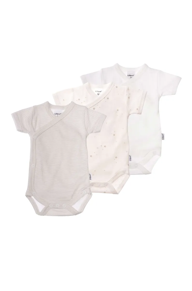 Боди Liliput с запахом и милыми принтами, серый
Боди Liliput с запахом и милыми принтами, серый