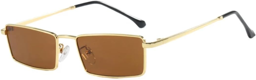 Ретро-солнцезащитные очки прямоугольной формы для женщин и мужчин, металлическая оправа, панк-стиль, винтажные дорожные очки с защитой от УФ-излучения UV400 VVTWSSW, Gold Brown
Ретро-солнцезащитные очки прямоугольной формы для женщин и мужчин, металлическая оправа, панк-стиль, винтажные дорожные очки с защитой от УФ-излучения UV400 VVTWSSW, Gold Brown