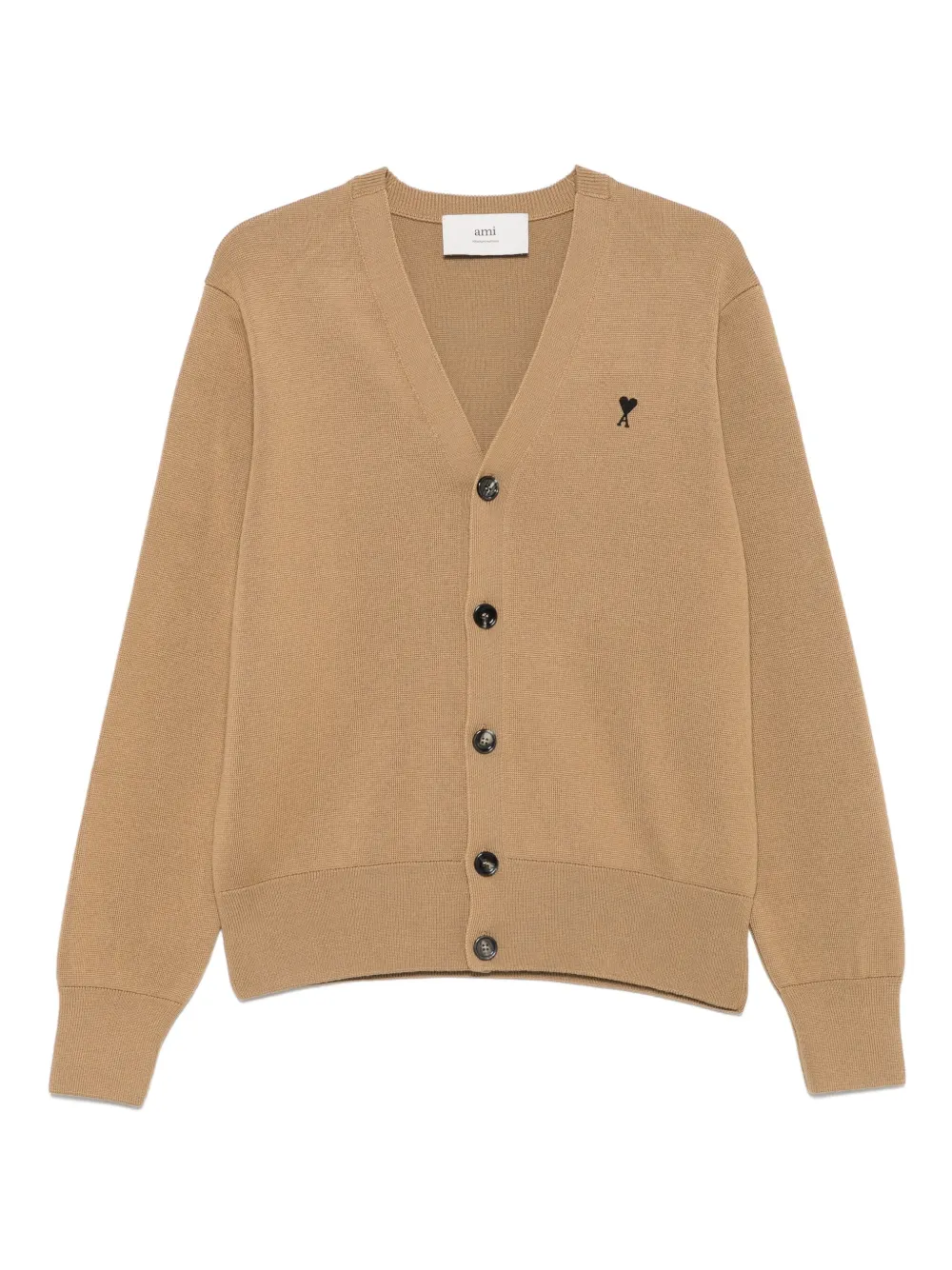 Вышитый кардиган с застежкой на пуговицы AMI Paris, нейтральный
Вышитый кардиган с застежкой на пуговицы AMI Paris, нейтральный