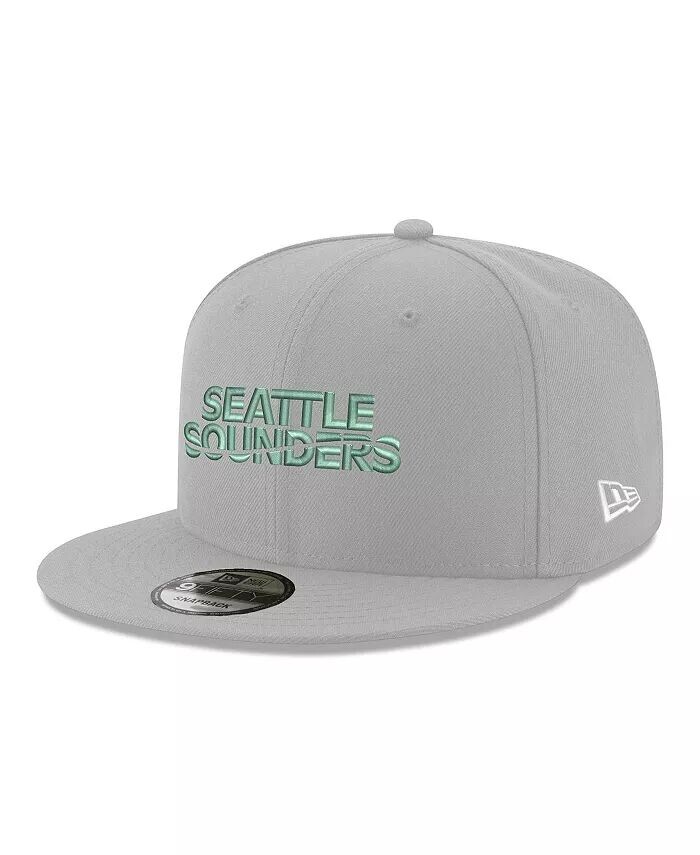 Мужская серая бейсболка Seattle Sounders FC Wordmark 9FIFTY Snapback New Era, серый 
Мужская серая бейсболка Seattle Sounders FC Wordmark 9FIFTY Snapback New Era, серый