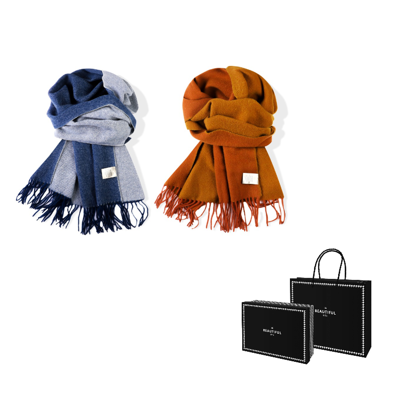 Шарф из 100% чистой шерсти вязаный Unisex ACUC, 2 pack (синий серый+оранжевый желтый)
Шарф из 100% чистой шерсти вязаный Unisex ACUC, 2 pack (синий серый+оранжевый желтый)