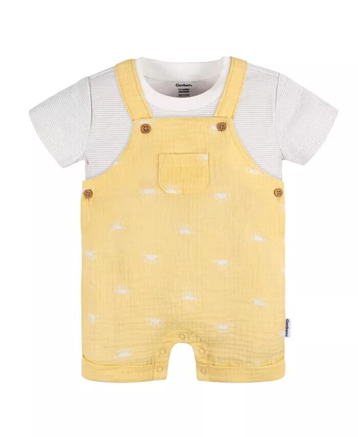 Комплект из комбинезона и футболки для маленьких мальчиков или девочек Gerber, зеленый
Комплект из комбинезона и футболки для маленьких мальчиков или девочек Gerber, зеленый