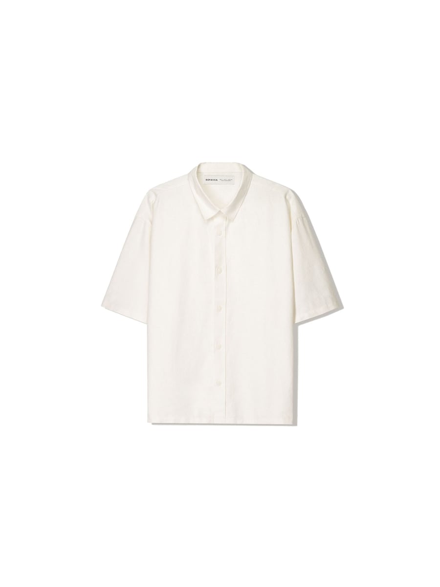 Рубашка на пуговицах Comfort fit Bershka, белый
Рубашка на пуговицах Comfort fit Bershka, белый