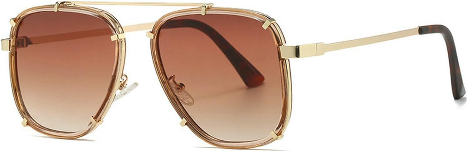 Модные квадратные солнцезащитные очки для женщин и мужчин, винтажные квадратные солнцезащитные очки-пилот, стильные винтажные очки с плоской верхней частью mincl, Brown
Модные квадратные солнцезащитные очки для женщин и мужчин, винтажные квадратные солнцезащитные очки-пилот, стильные винтажные очки с плоской верхней частью mincl, Brown