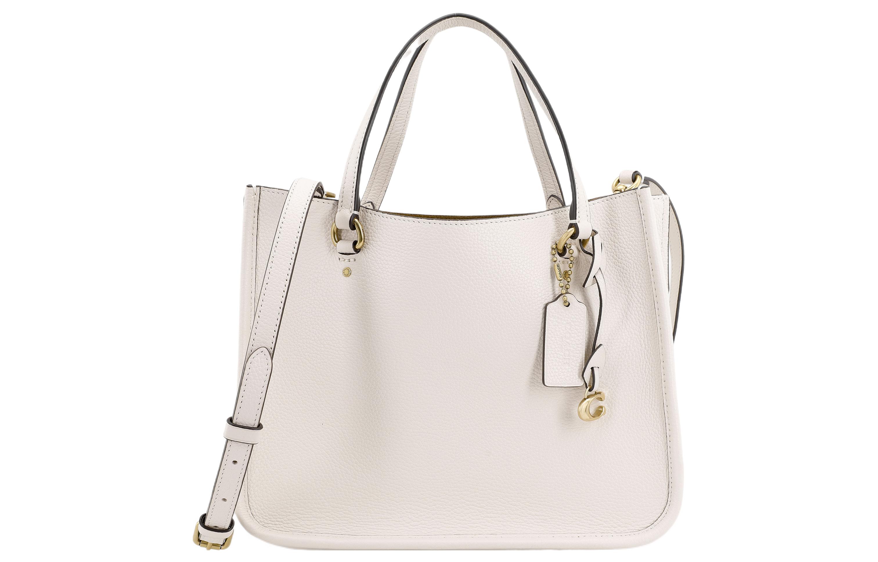 Кожаная сумка-тоут через плечо портативная женская белая COACH
Кожаная сумка-тоут через плечо портативная женская белая COACH