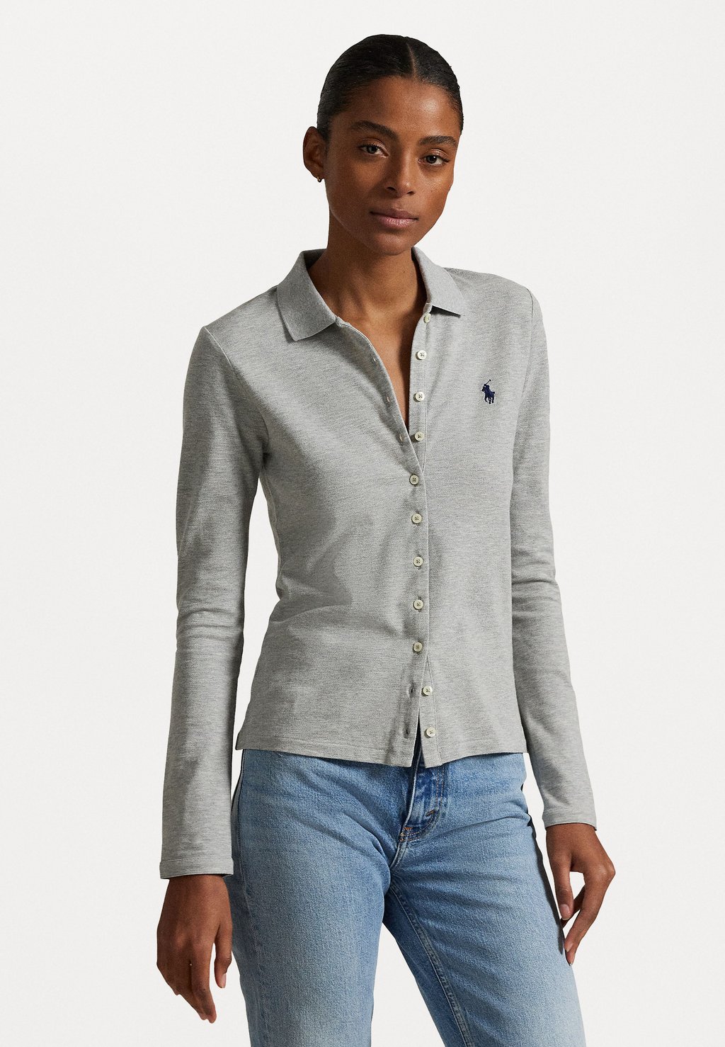Блузка на пуговицах BUTTONED PLACKET LONG SLEEVE POLO SHIRT Polo Ralph Lauren, серый
Блузка на пуговицах BUTTONED PLACKET LONG SLEEVE POLO SHIRT Polo Ralph Lauren, серый