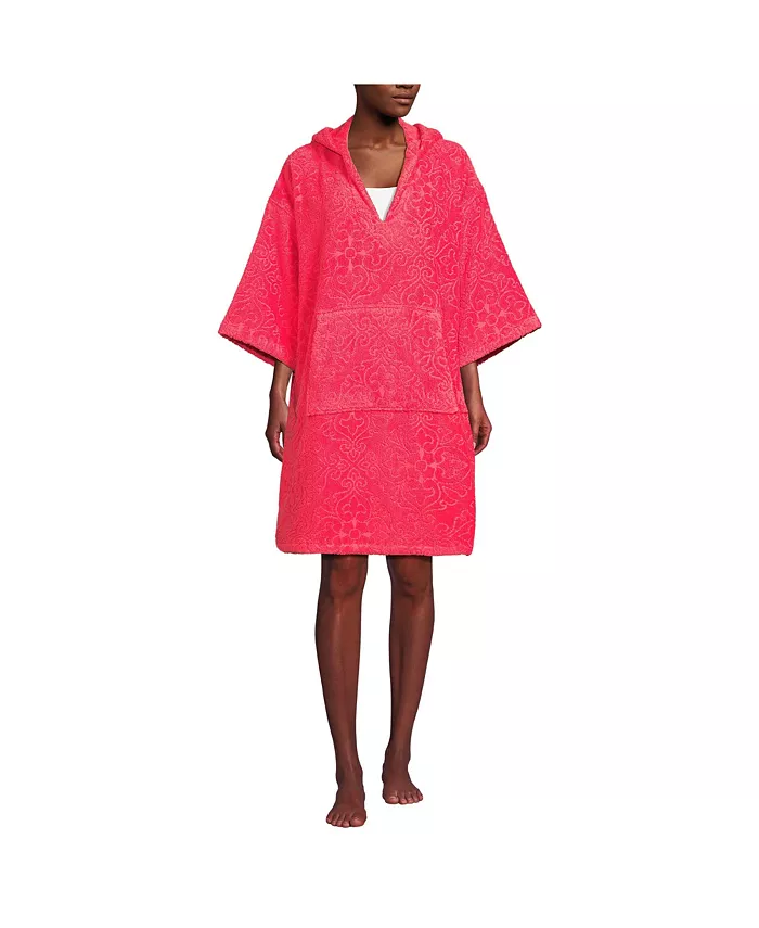 Женский махровый спа-халат с рукавами 3/4 и капюшоном Lands' End, розовый
Женский махровый спа-халат с рукавами 3/4 и капюшоном Lands' End, розовый