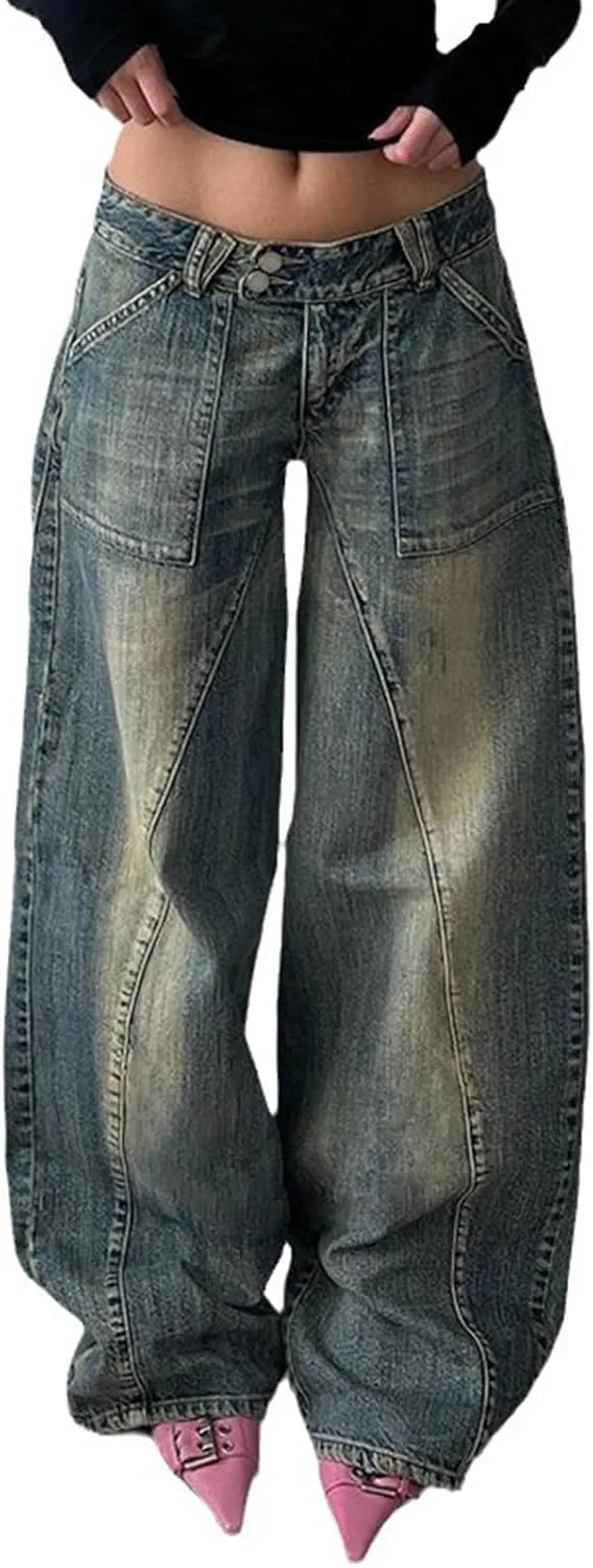 Женские джинсы Vintage Washed Baggy - низкая посадка
Женские джинсы Vintage Washed Baggy - низкая посадка