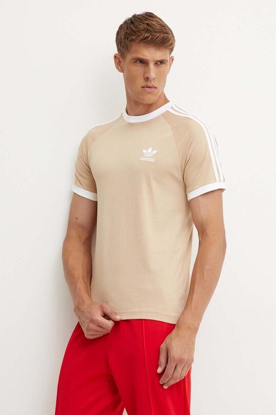 Футболка Adicolor Classics с 3 полосками, хлопковая футболка adidas Originals, бежевый
Футболка Adicolor Classics с 3 полосками, хлопковая футболка adidas Originals, бежевый
