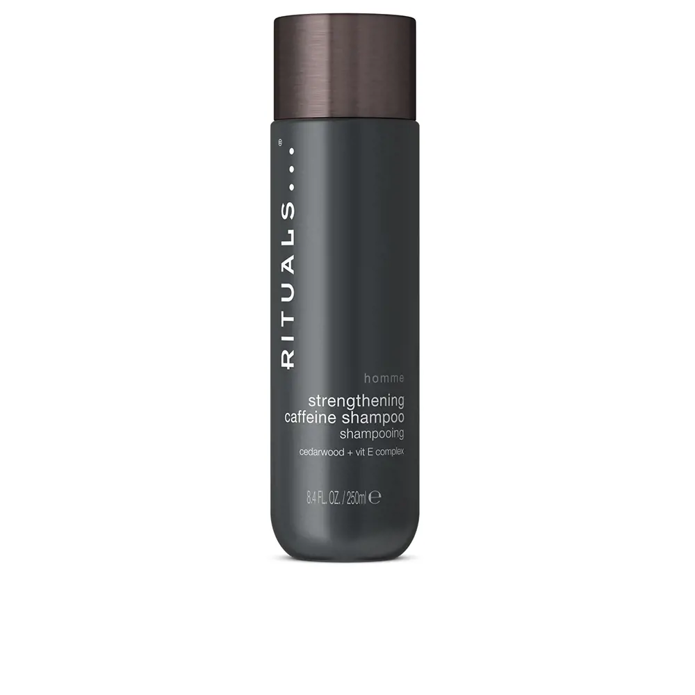Шампунь Homme strengthening caffeine shampoo Rituals, 250 мл.
Шампунь Homme strengthening caffeine shampoo Rituals, 250 мл.