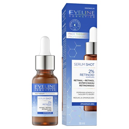 Serum Shot 2 Retinoid Complex Очень сильное ночное средство 18 мл Eveline
Serum Shot 2 Retinoid Complex Очень сильное ночное средство 18 мл Eveline