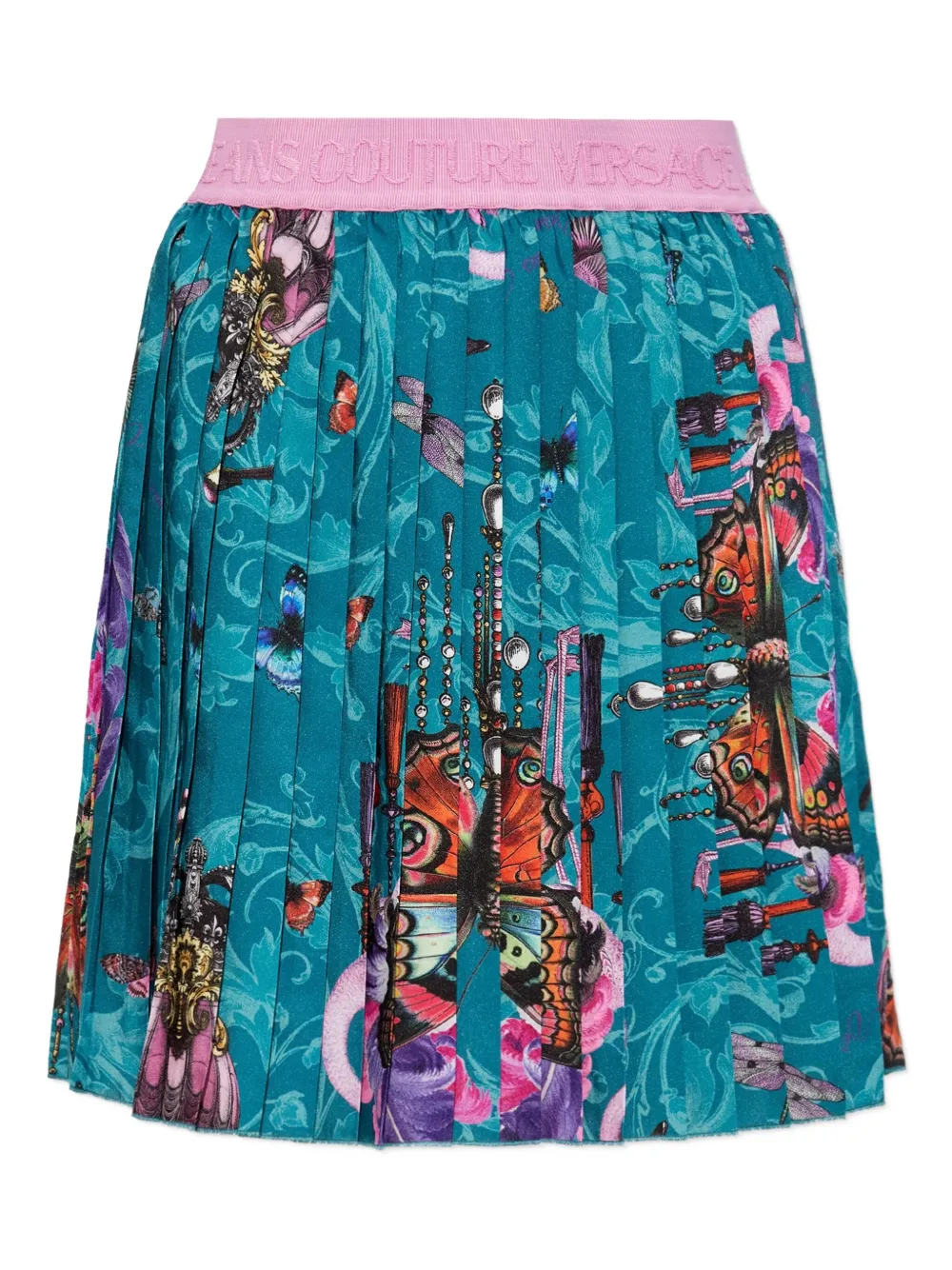 Плиссированная юбка с принтом Versace Jeans Couture, синий
Плиссированная юбка с принтом Versace Jeans Couture, синий