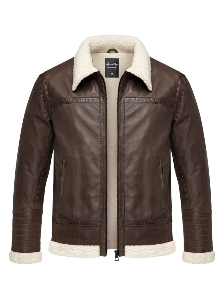 Кожаная куртка Amaci&Sons OATMAN, темно-коричневый
Кожаная куртка Amaci&Sons OATMAN, темно-коричневый