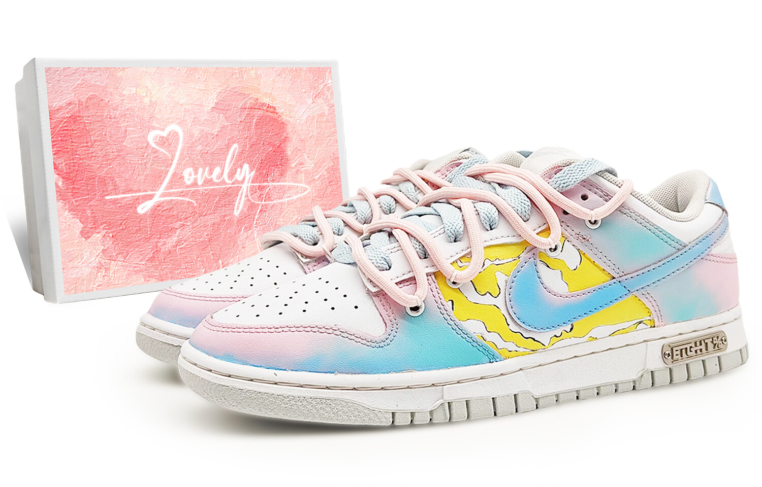 Кроссовки для скейтбординга Dunk мужские с низким верхом белый/синий/розовый/желтый Nike
Кроссовки для скейтбординга Dunk мужские с низким верхом белый/синий/розовый/желтый Nike