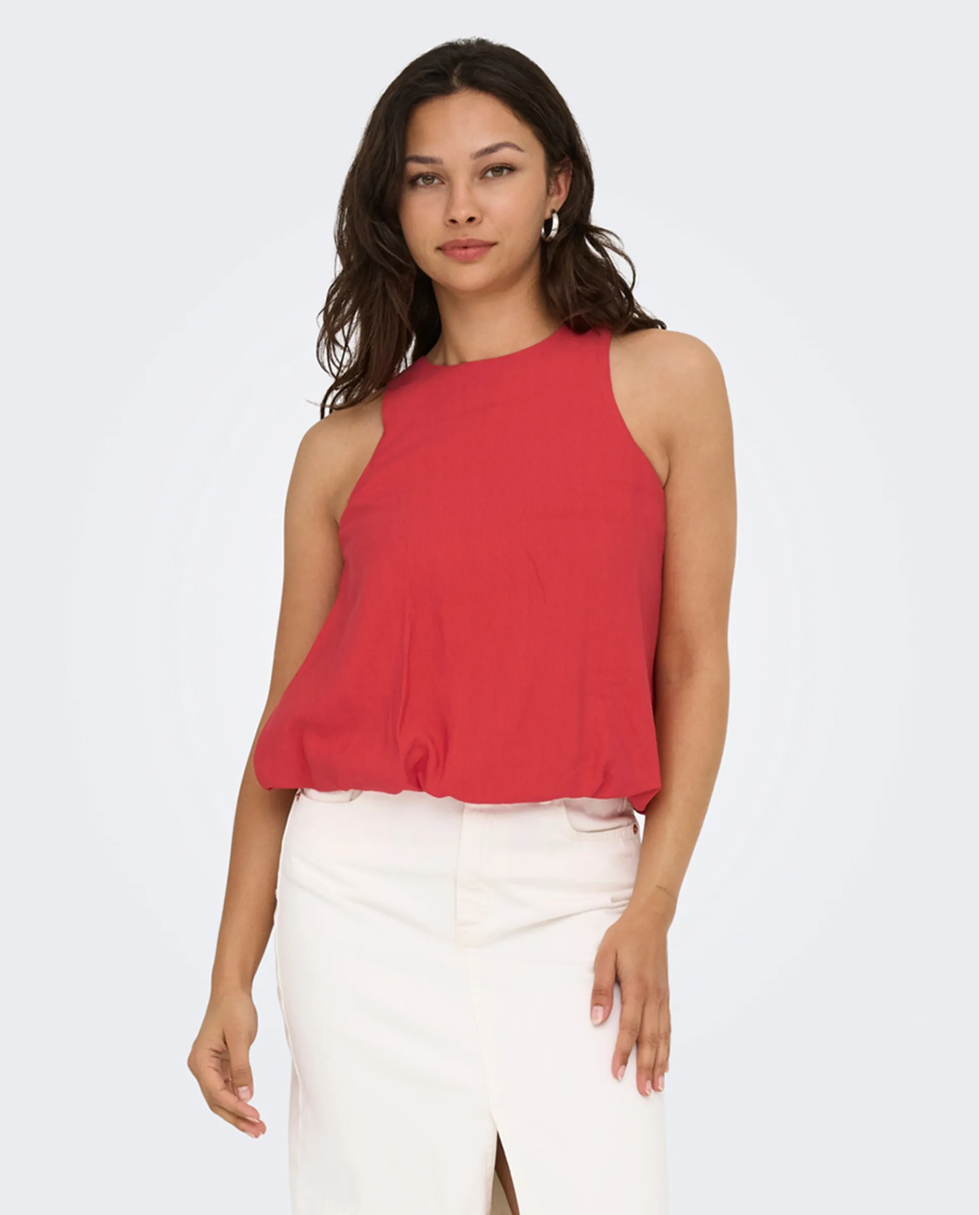 Женский топ с круглым вырезом и без рукавов Jdy, красный
Женский топ с круглым вырезом и без рукавов Jdy, красный