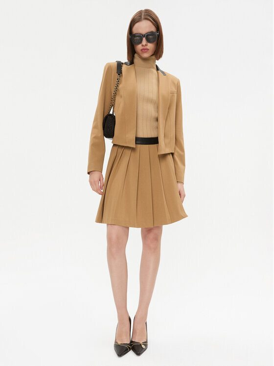 Мини-юбка стандартного кроя Dkny, коричневый 
Мини-юбка стандартного кроя Dkny, коричневый