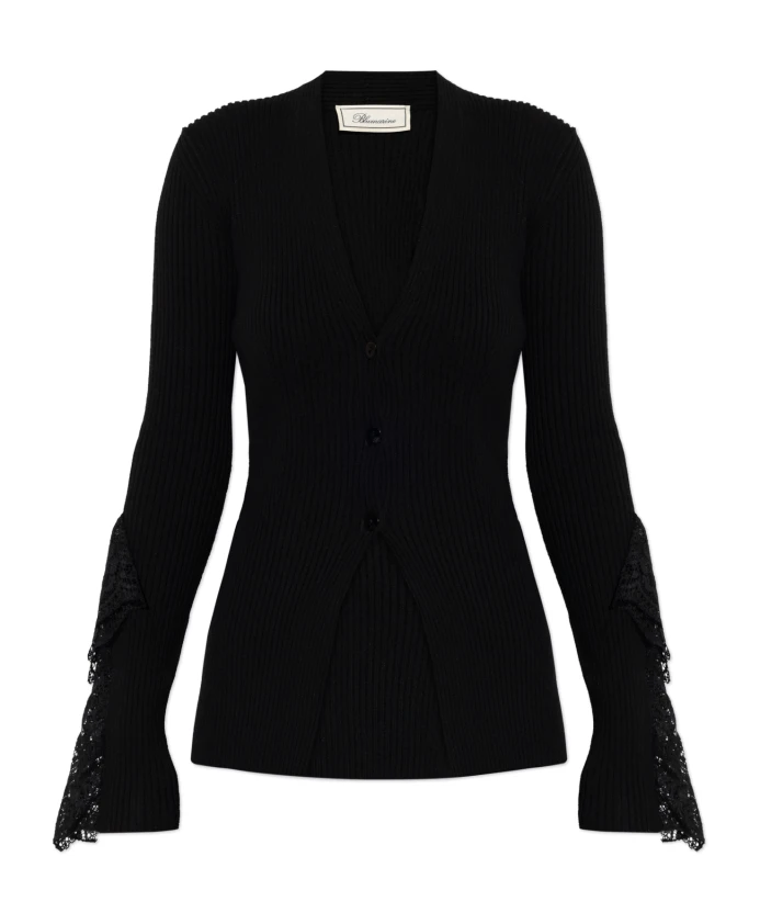 Кардиган в рубчик Blumarine, черный
Кардиган в рубчик Blumarine, черный