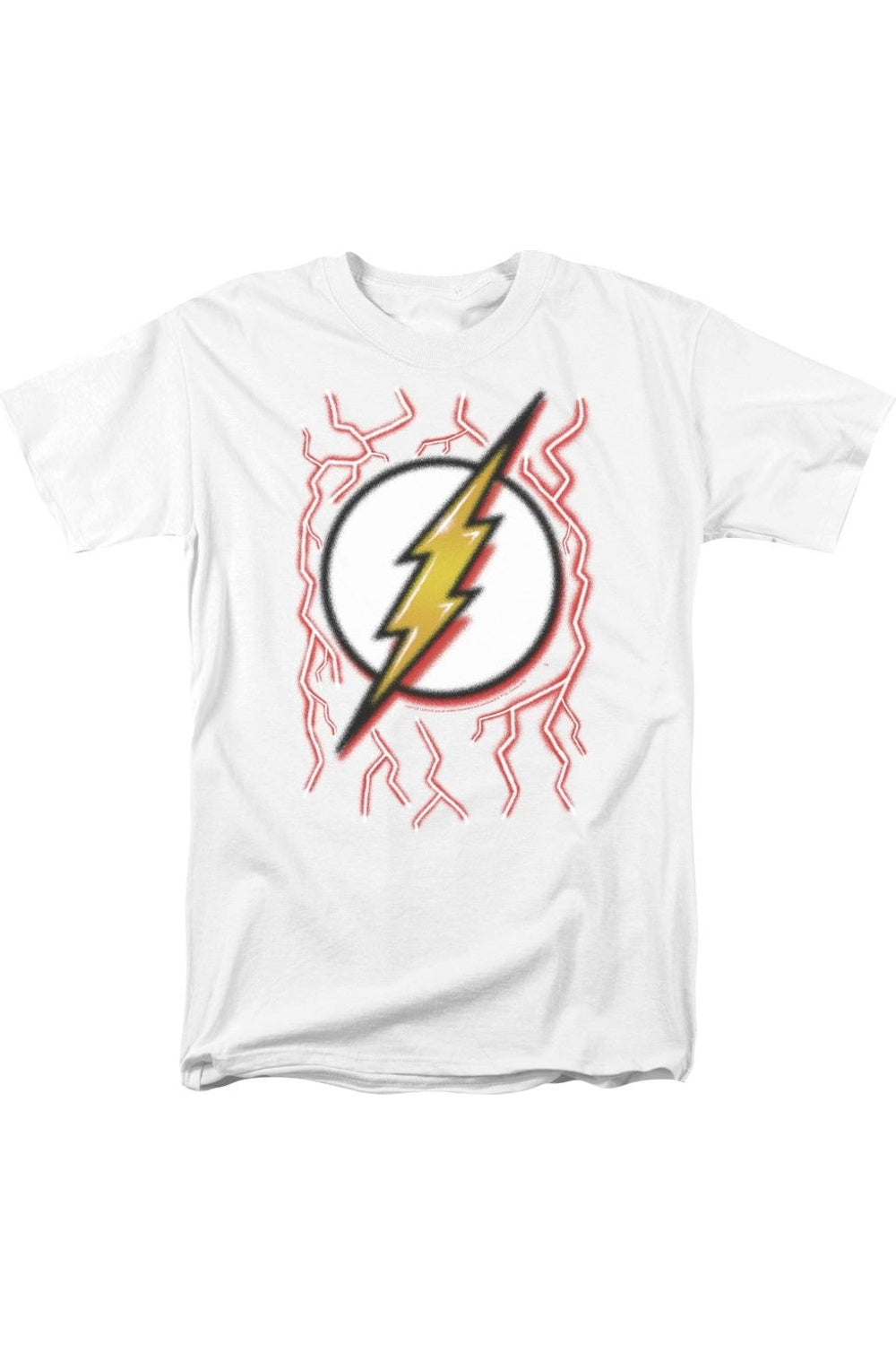 Футболка с коротким рукавом для взрослых DC Comics Flash Airbrush Bolt Gildan, белый
Футболка с коротким рукавом для взрослых DC Comics Flash Airbrush Bolt Gildan, белый