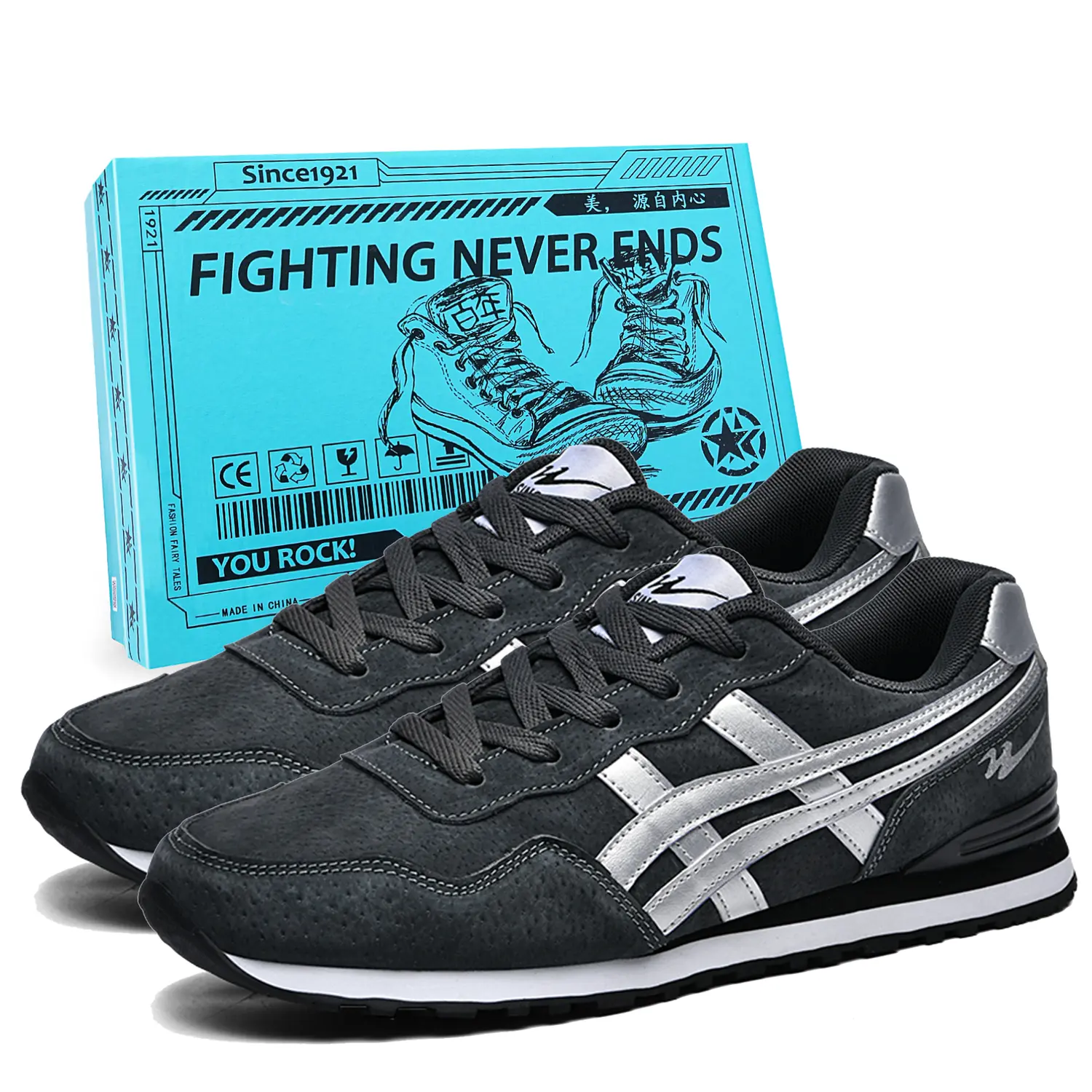 DOUBLE STAR 88 Низкие беговые кроссовки мужские угольно-серые серебристые, цвет Carbon Gray Silver (Box Included)
DOUBLE STAR 88 Низкие беговые кроссовки мужские угольно-серые серебристые, цвет Carbon Gray Silver (Box Included)