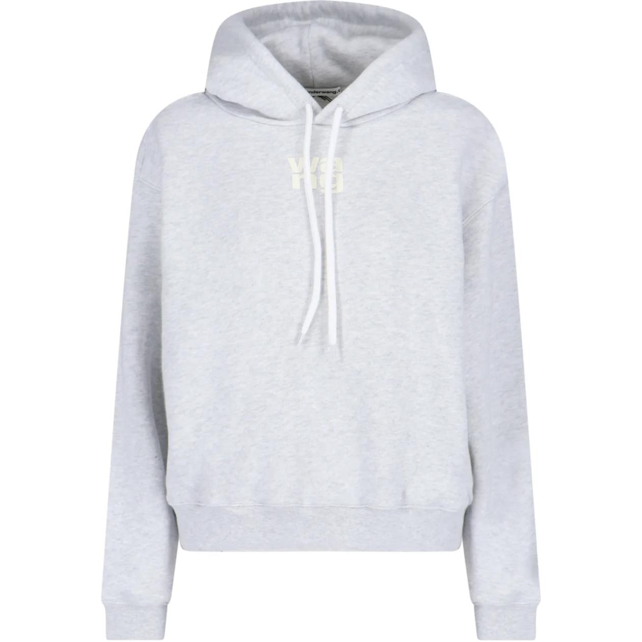 Худи с принтом логотипа на шнурке Alexander Wang, серый
Худи с принтом логотипа на шнурке Alexander Wang, серый